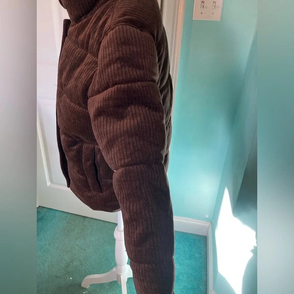 Brown Corduroy Puffer Jacket_10